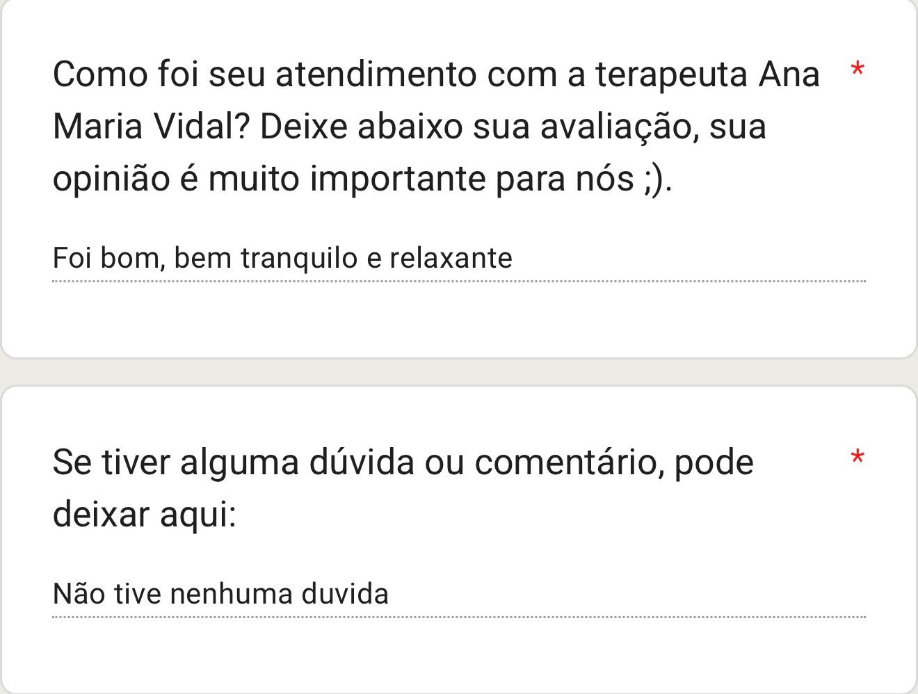 Depoimento de paciente sobre a terapia 7Healings
